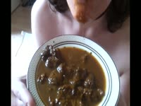 MILF deserves a poop breakfast